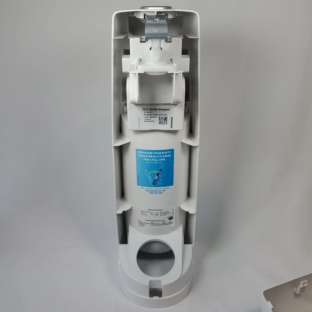 SodaStream Fizzi SPT-001 Sparkling Water Machine White and Chrome + CO2 Canister